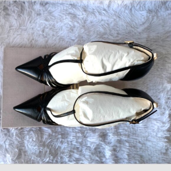 NIB SJP by Sarah Jessica Parker Carrie Black T-Strap Pumps EU 41.5 US 10.5 100mm - Picture 9 of 15